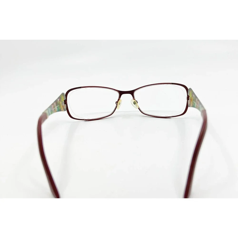 You’s Eyeworks Mod.782 Col.21 Eyeglasses Frames Womens Full Rim Red 52-16 15192 - Picture 4 of 7